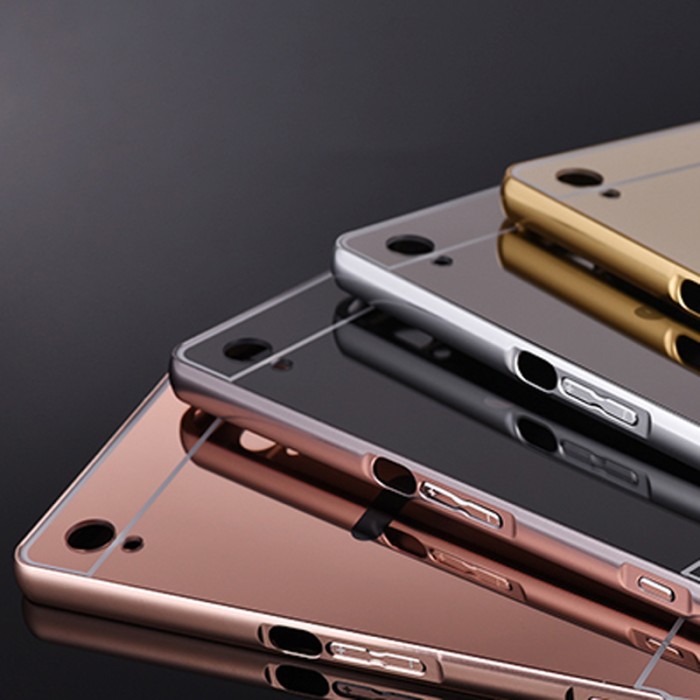 Case Sony Xperia M4 Aqua Bumper Slide Mirror Backcase