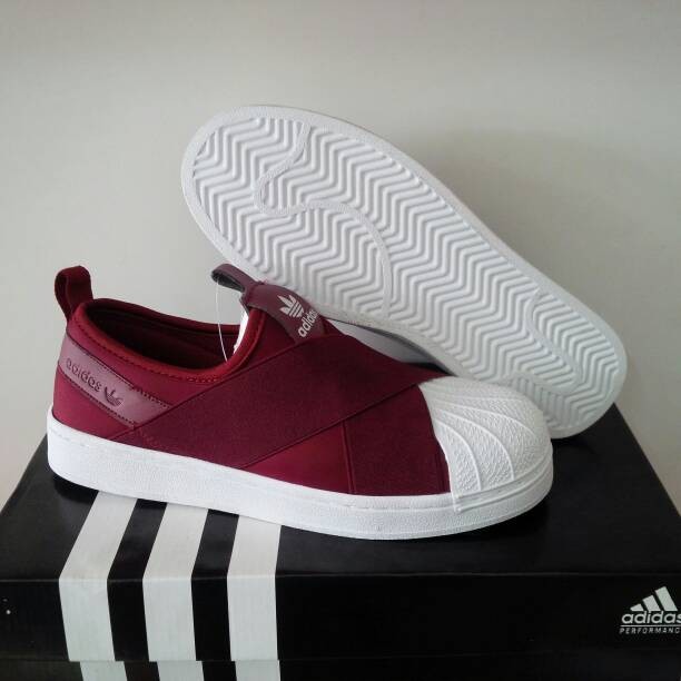 jual sepatu adidas superstar slip on import premium white jual sepatu adidas superstar slip on import premium white