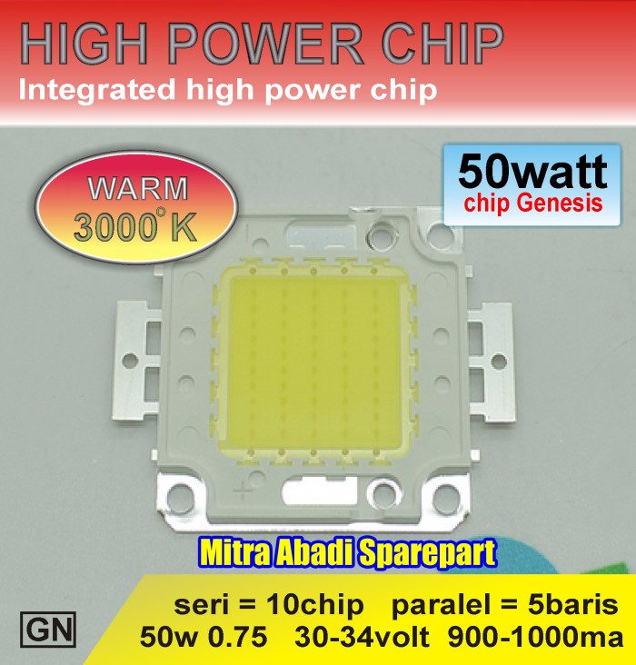High Power lED Sorot 50 Watt (0,75W)