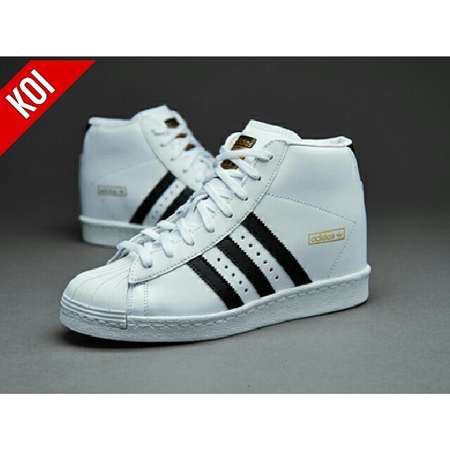 adidas superstar high top black