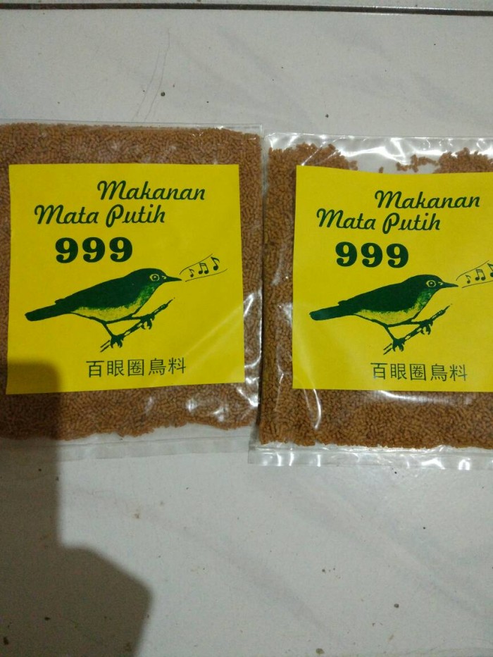 Jual voer 999 burung mata putih / pleci produk tanjung 