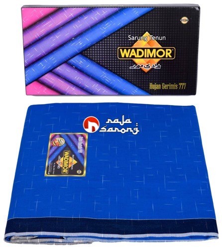 Sarung Wadimor Hujan Gerimis 777 #003 Biru