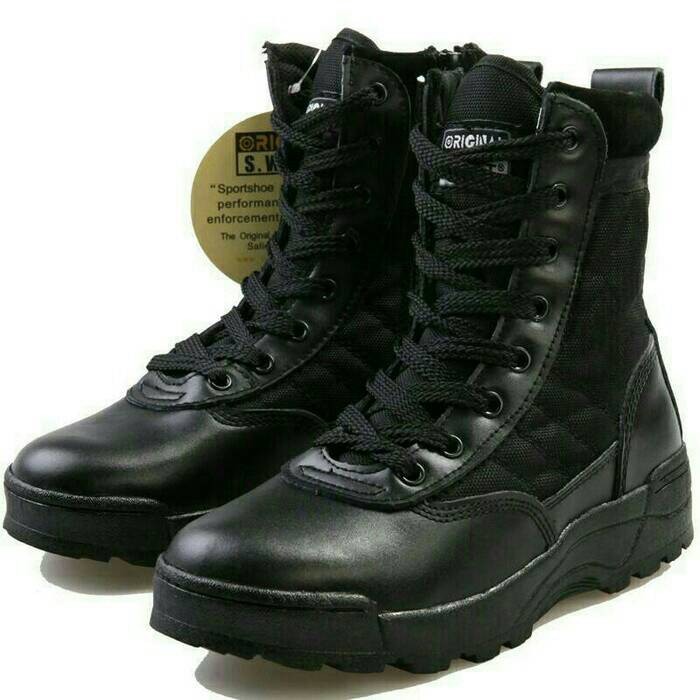 Foto Produk SEPATU TACTICAL SWATT BLACK dari Ammar Colletion