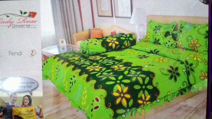 SPREI LADY ROSE 160 FENDI 160X200 queen size no. 2 murah TERMURAH