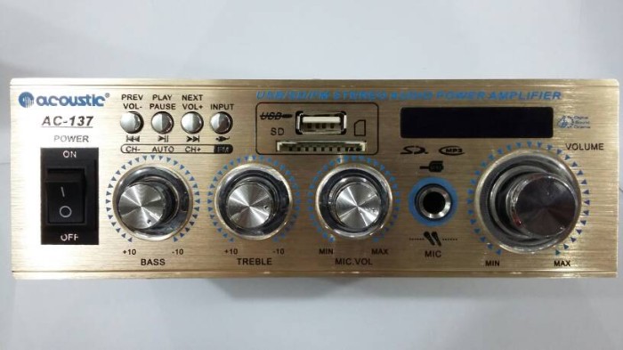 jual acoustic ac 137 usb sd fm stereo audio power lifier karaoke ac dc sumber baru jual acoustic ac 137 usb sd fm stereo audio power lifier karaoke ac dc sumber baru