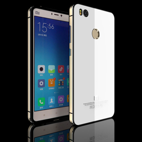 XIAOMI Mi4s Aluminium Tempered Glass Hard Cover Case Back Casing