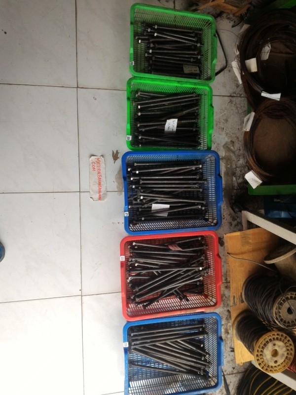 Jual baut 1/2 inch panjang 20 cm satu set baut mur besi baja baut besar