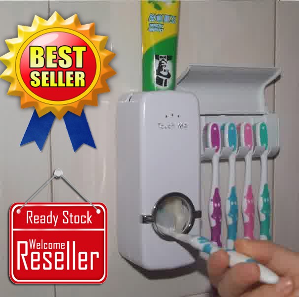 Dispenser Odol dan Tempat Sikat Gigi / Peralatan Mandi / Kamar Mandi