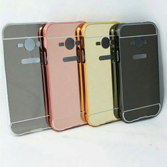 Bumper Mirror Samsung Galaxy V G313 Backcase Hardcase Casing Slide