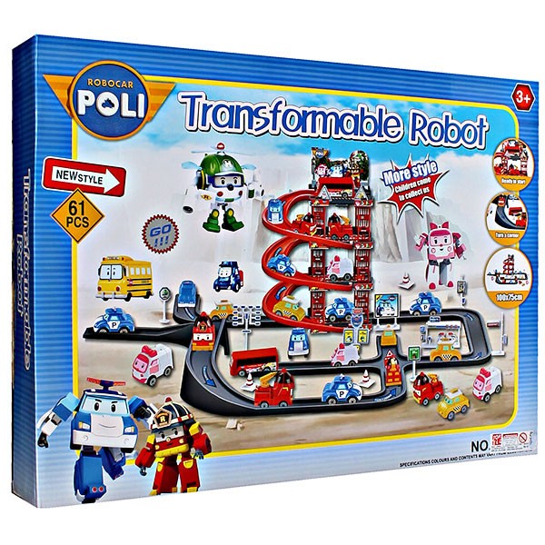 ... Mainan Anak Track Robocar Poli TRANSFORMABLE ROBOT TRACK POLI 660 194