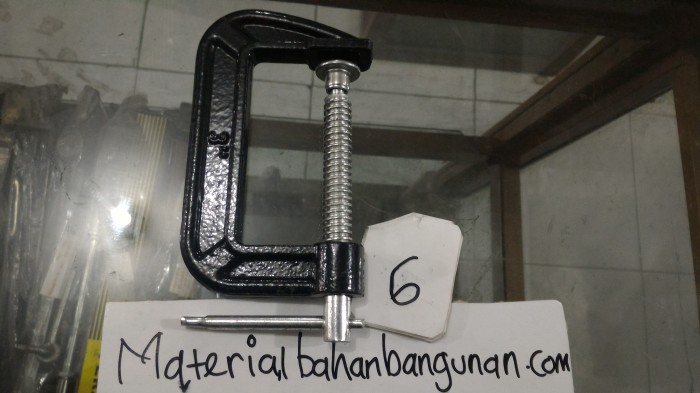 Jual c clamp 3 inch alat penjepit kayu besi jepit meja 3
