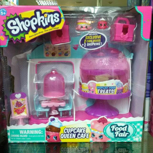 Jual Shopkins Original Cupcake Queen Cafe Playset Dki Jakarta