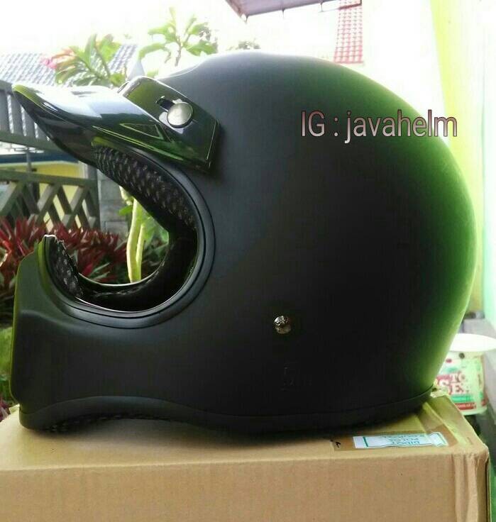 Helm Cakil HBC Hitam Doff Polos SNI