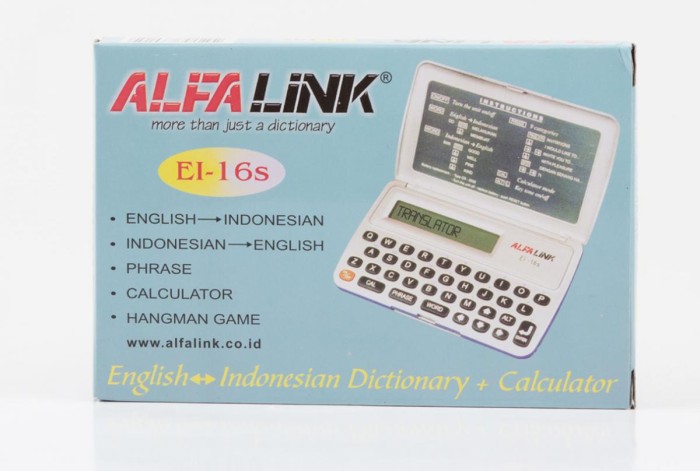 ALFALINK EI-16S - Kamus Elektronik
