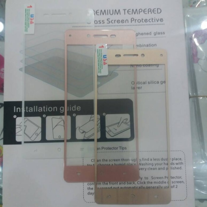 Tempered Glass Oppo Neo 9 A37 F1 Lite Colour Glass Full Layar