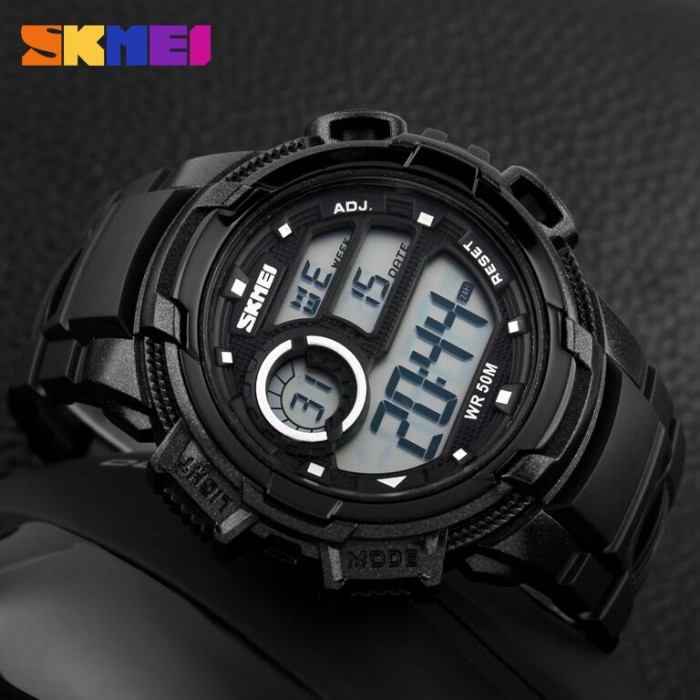 Jam Tangan Pria SKMEI Casio Men Sport LED Watch Water Resistant 50m