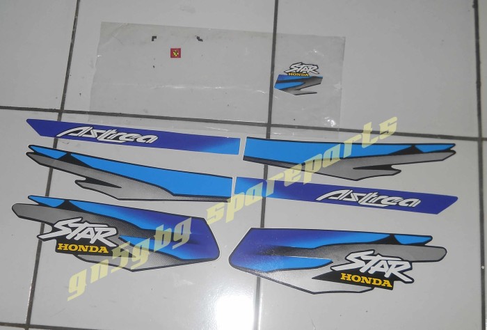 Jual Striping Stiker Polet Astrea Star 97 Warna Biru Gn5 Motor