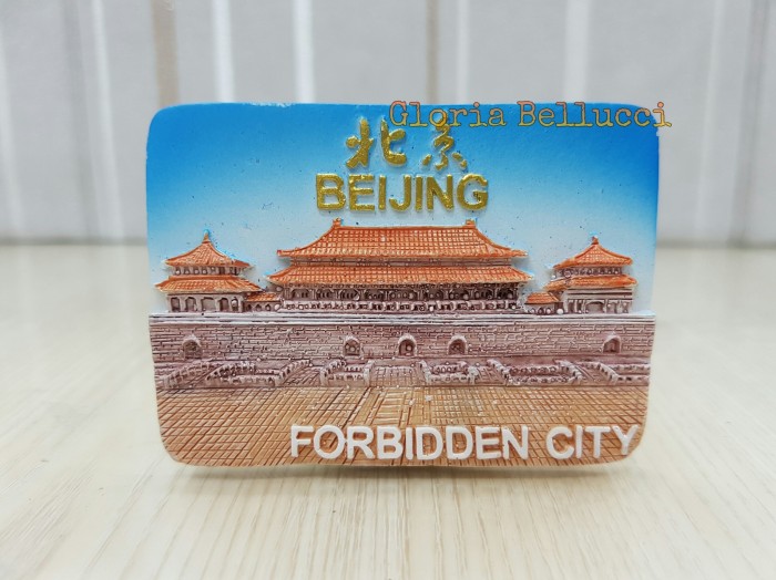 SOUVENIR TEMPELAN MAGNET KULKAS GREATWALL BEIJING KUCING HOKI CHINA