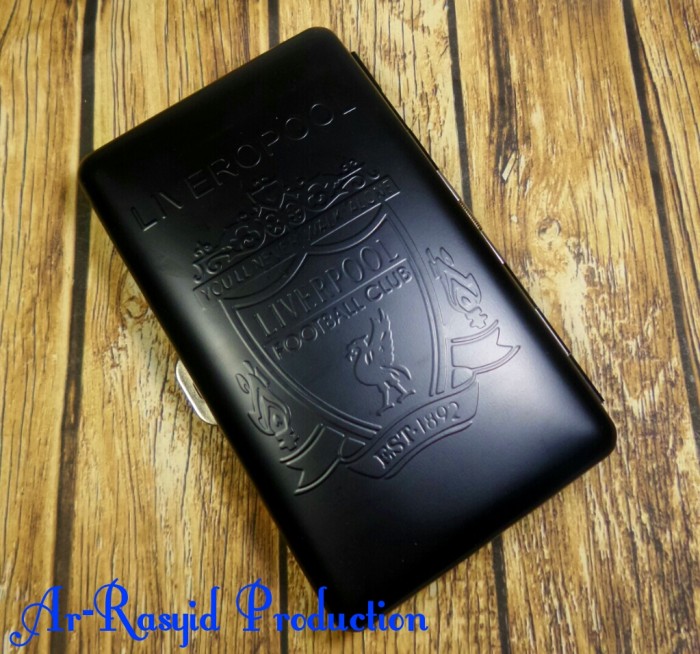 Tempat / Kotak Rokok Kaleng Motif Timbul Liverpool