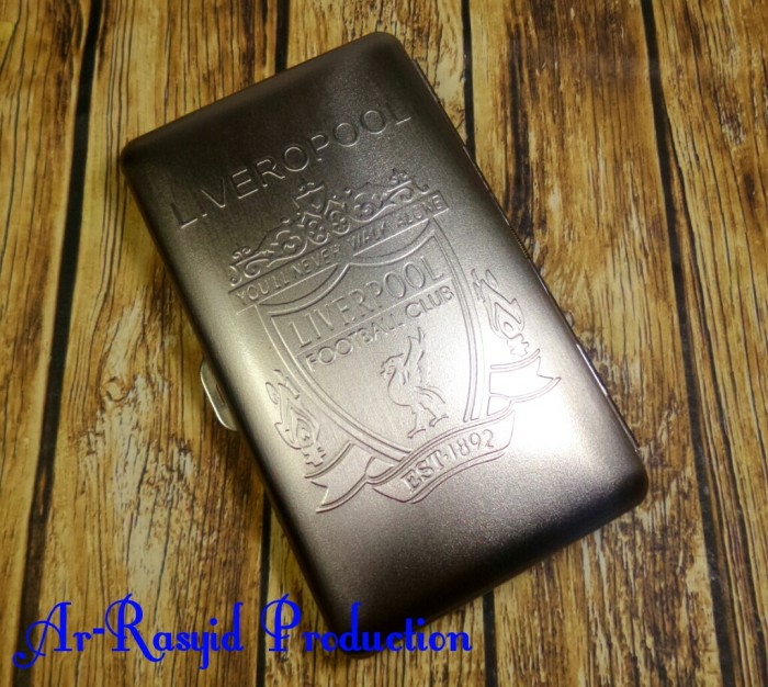 Tempat / Kotak Rokok Kaleng Motif Timbul Liverpool