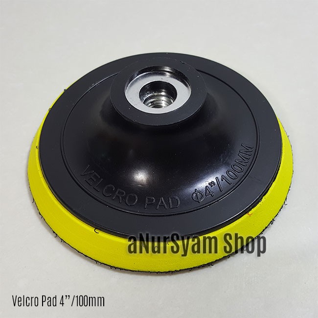 Tatakan Amplas Bulat VELCRO 4"