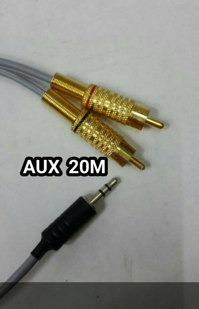 Jual Kabel audio 20m AUX 2 RCA to 3.5mm mini stereo - Jakarta Pusat ...