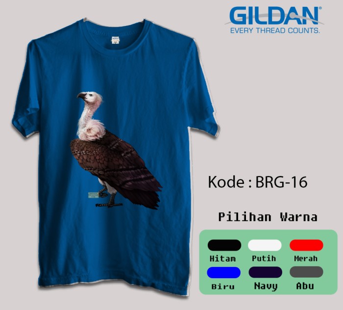 Jual Kaos Gildan Softstyle Animal Bird Burung Nasar Burung