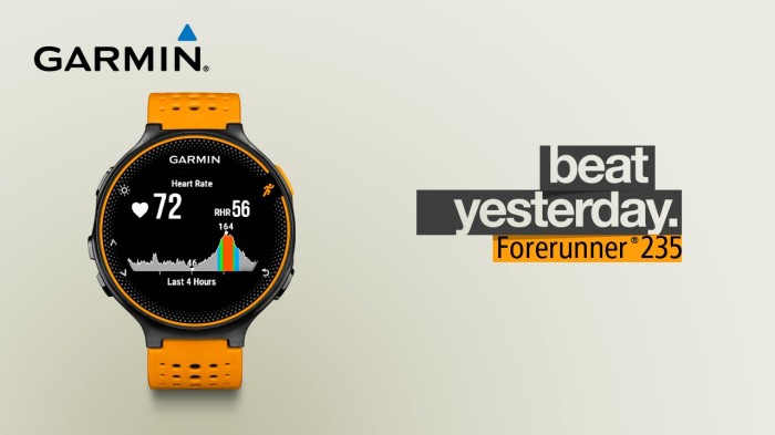 heart rate garmin 235