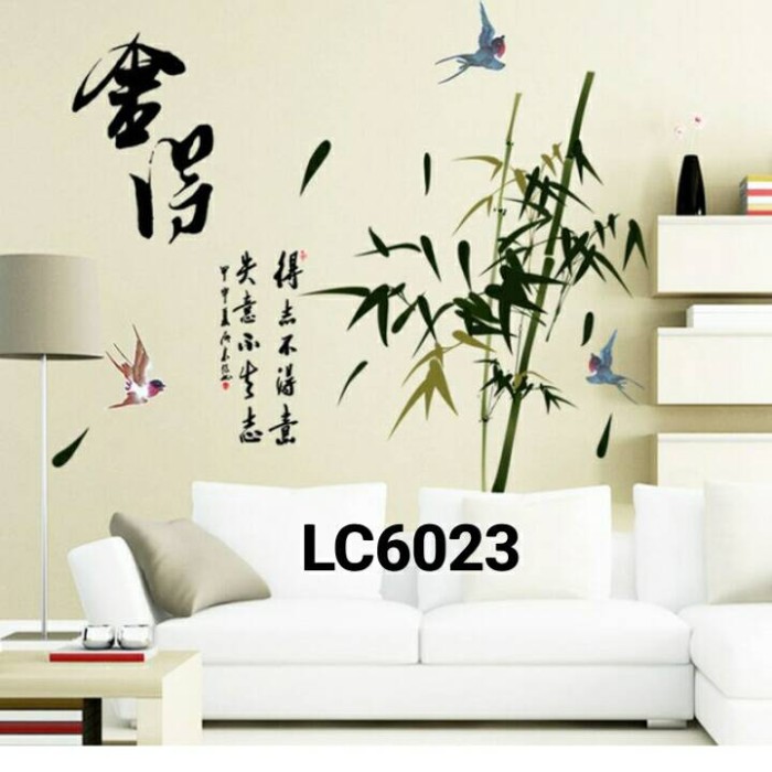jual wall sticker / wall stiker / stiker dinding bambu lc6023