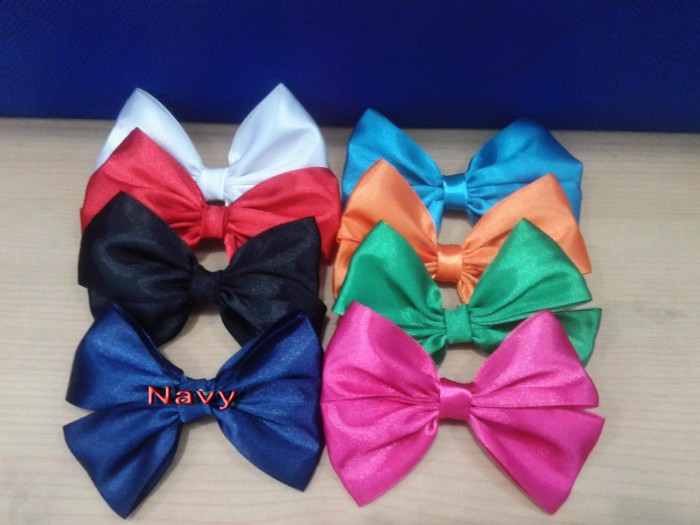 JEPITAN IKAT JEPIT PITA SATIN RIBBON AKSESORIS RAMBUT POLOS