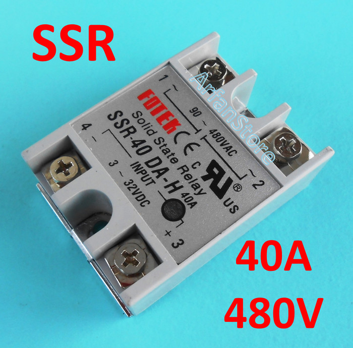 24V-380V 100A 250V SSR-100 DA Solid State Relay Module 3-32V DC To AC CA