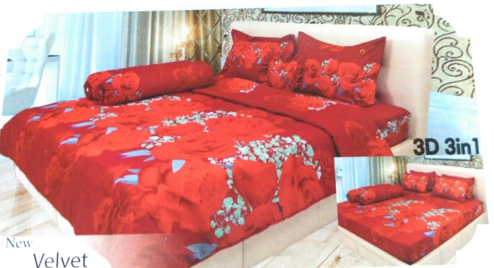 Sprei Ladyrose Red Velvet 180x200 B4