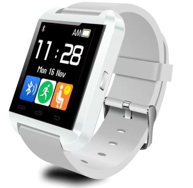 Brandy's U Watch U8 Smartwatch Original - Strap Rubber - Putih