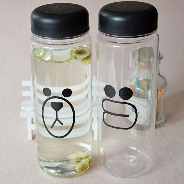 Botol Minum Plastik Bening Line Character Sally Brown 500ml .