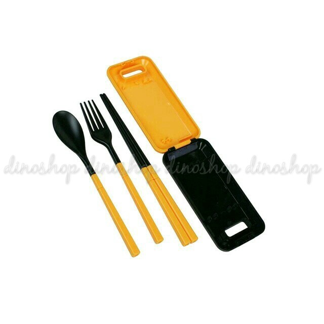 Sendok Garpu Sumpit Portable Sendok Travel / Peralatan Makan Portabl .