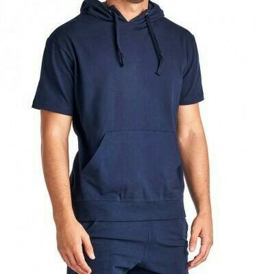 Jaket Hoodie Lengan Pendek Short Sleeve Hoodie Navy