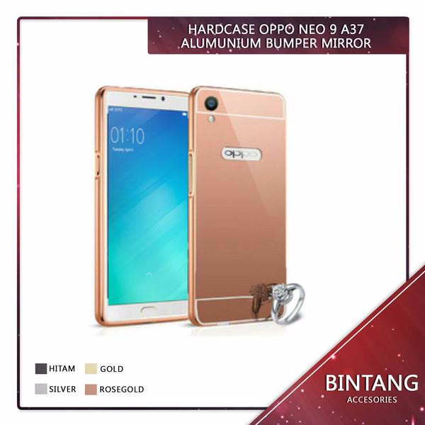 Case Oppo Neo 9 A37 Alumunium Bumper Mirror EDE1
