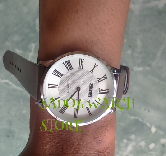 Jam Tangan Pria Original SKMEI Casio Casual Water Resistant Tipis - Hitam