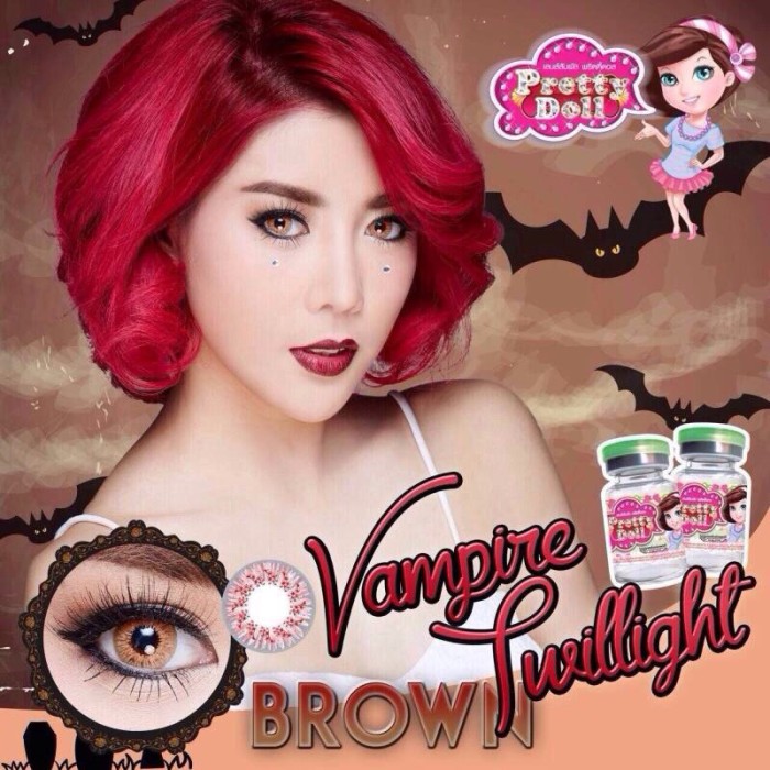 jual softlens pretty doll twilight brown diameter jual softlens pretty doll twilight brown diameter