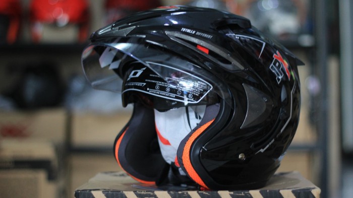 Helm JPX Supreme Black Metalic Amp