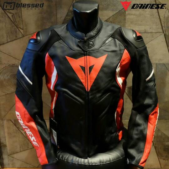 Jual Dainese Avro D1 Leather Jacket Black Red White Blessed Dainese Avro D1 Leather Jacket Black Red White