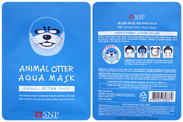 jual snp animal otter aqua mask per box 10 in 1 grab jual snp animal otter aqua mask per box 10 in 1 grab
