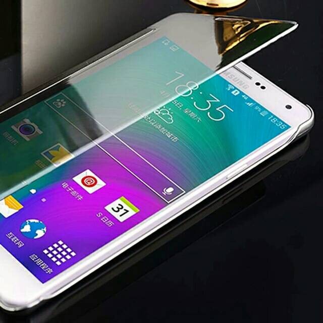 Casing / Flip Case Cover Mirror Transparan Samsung Galaxy A5 2016 A510 .