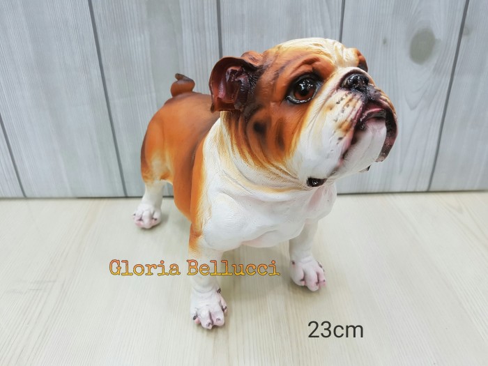 jual patung pajangan miniatur anjing bulldog jual patung pajangan miniatur anjing bulldog