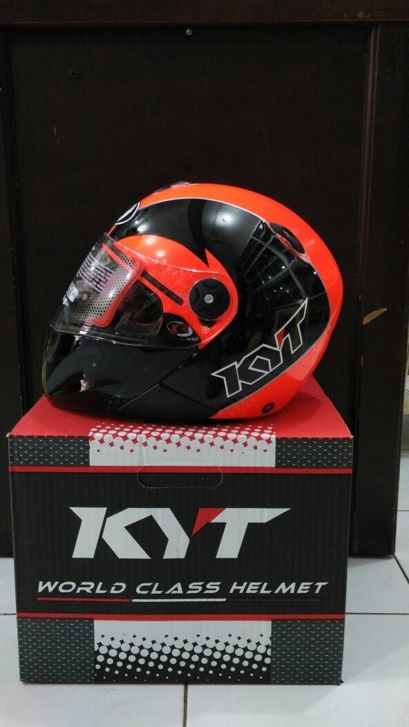 Jual helm fullface Kyt X Rocket series white gun Kota Surabaya