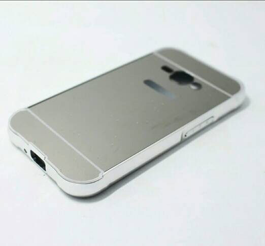 Case Aluminium Bumper Mirror Samsung Galaxy J1 Ace Free Tempered Glass .