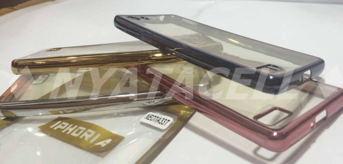 Case List Chrome Oppo Neo 7 / A33/A33T/A33W/TPU/Softcase/Silikon/Soft - Gold