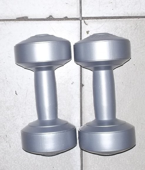 sepasang 1 kg dumble/dumbbell/dumbel/dumbell (bukan barbell/barbel)