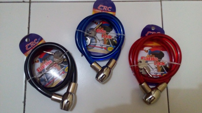 Jual tali rantai kunci gembok motor sepeda helm dll - Jakarta Barat