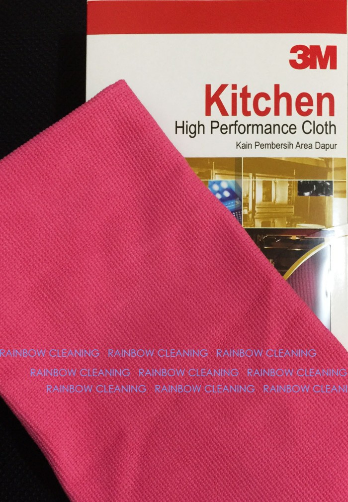 3M Kain Lap Microfiber - Kitchen High Performance Cloth Merah